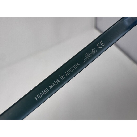 Silhouette 5379 6056 Blue Rimless Eyeglass Frames 40-17-130 Austria Authentic